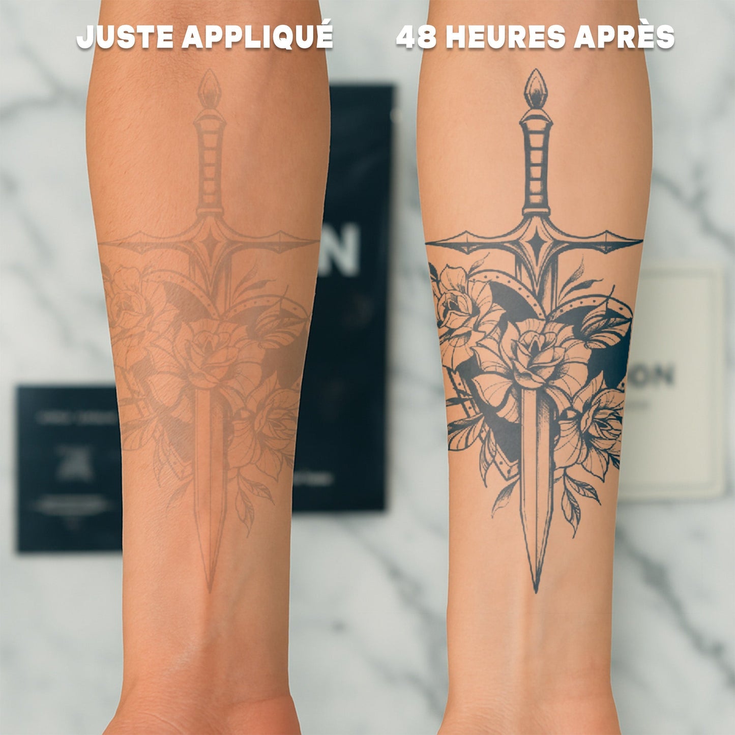 flèche de la boussole